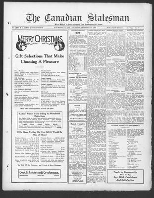 Canadian Statesman (Bowmanville, ON), 23 Dec 1926