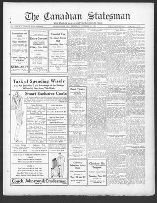 Canadian Statesman (Bowmanville, ON), 17 Nov 1927