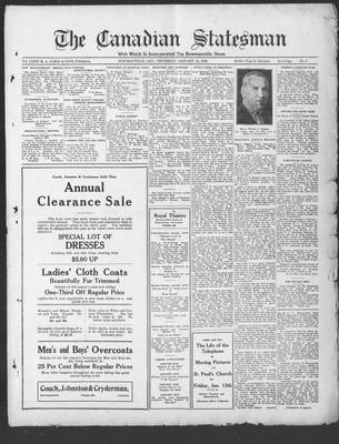 Canadian Statesman (Bowmanville, ON), 12 Jan 1928