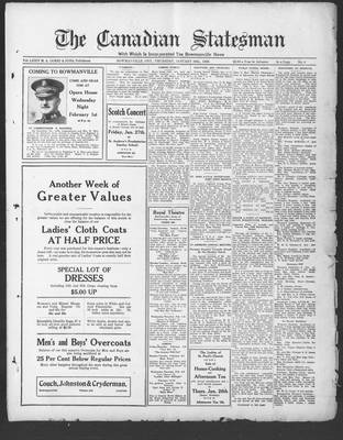 Canadian Statesman (Bowmanville, ON), 26 Jan 1928