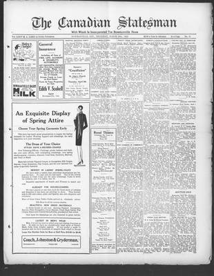 Canadian Statesman (Bowmanville, ON), 29 Mar 1928