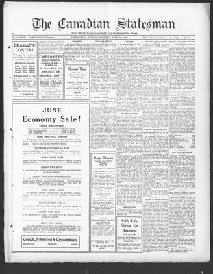 Canadian Statesman (Bowmanville, ON), 21 Jun 1928