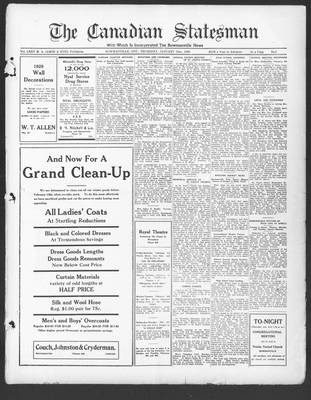 Canadian Statesman (Bowmanville, ON), 31 Jan 1929