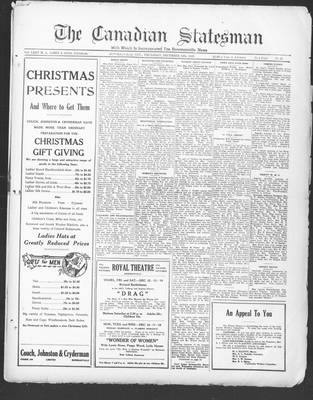 Canadian Statesman (Bowmanville, ON), 12 Dec 1929