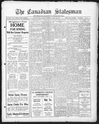 Canadian Statesman (Bowmanville, ON), 10 Apr 1930