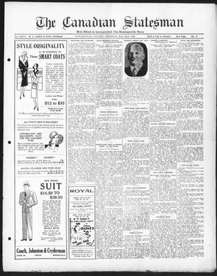 Canadian Statesman (Bowmanville, ON), 22 May 1930