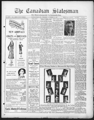 Canadian Statesman (Bowmanville, ON), 27 Nov 1930