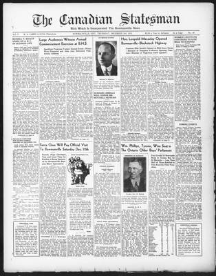 Canadian Statesman (Bowmanville, ON), 3 Dec 1931