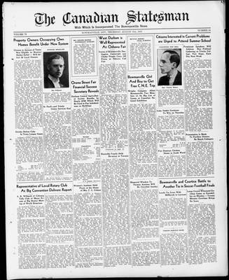 Canadian Statesman (Bowmanville, ON), 31 Aug 1933