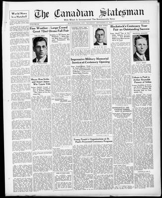 Canadian Statesman (Bowmanville, ON), 27 Sep 1934