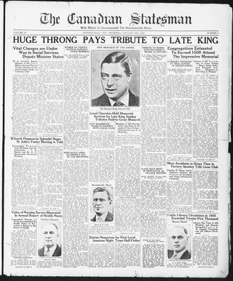 Canadian Statesman (Bowmanville, ON), 30 Jan 1936