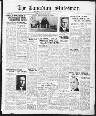 Canadian Statesman (Bowmanville, ON), 25 Jun 1936