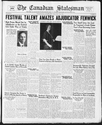 Canadian Statesman (Bowmanville, ON), 12 May 1938