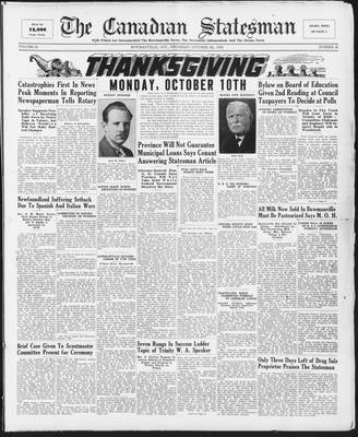 Canadian Statesman (Bowmanville, ON), 6 Oct 1938