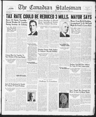 Canadian Statesman (Bowmanville, ON), 19 Jan 1939