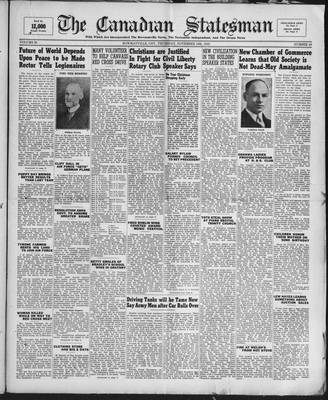 Canadian Statesman (Bowmanville, ON), 16 Nov 1939