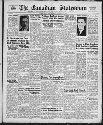 Canadian Statesman (Bowmanville, ON), 23 Nov 1939