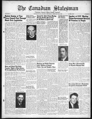 Canadian Statesman (Bowmanville, ON), 16 Feb 1950