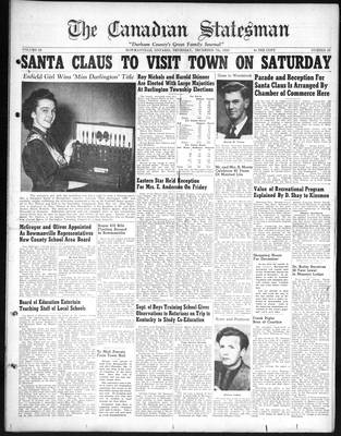 Canadian Statesman (Bowmanville, ON), 7 Dec 1950