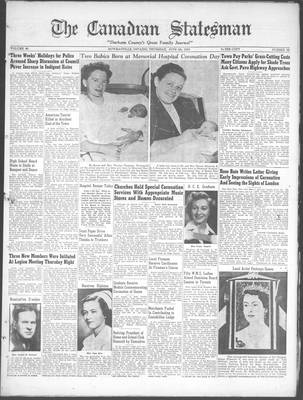 Canadian Statesman (Bowmanville, ON), 4 Jun 1953