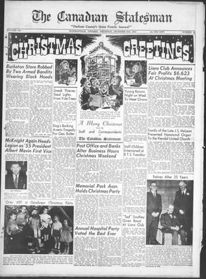 Canadian Statesman (Bowmanville, ON), 23 Dec 1954