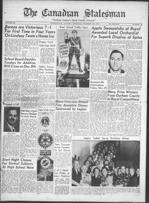 Canadian Statesman (Bowmanville, ON), 17 Nov 1955