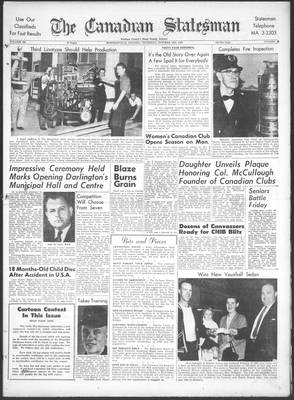 Canadian Statesman (Bowmanville, ON), 16 Oct 1958