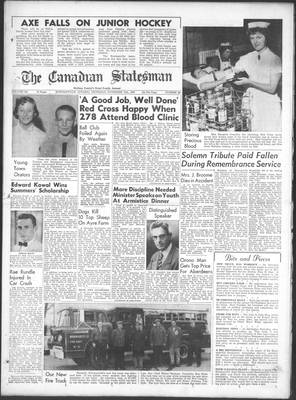 Canadian Statesman (Bowmanville, ON), 12 Nov 1959