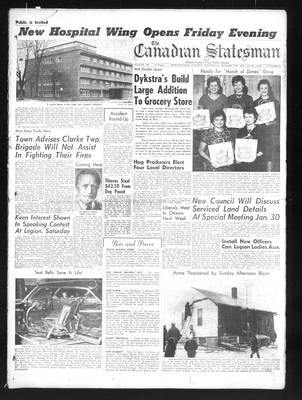 Canadian Statesman (Bowmanville, ON), 24 Jan 1962