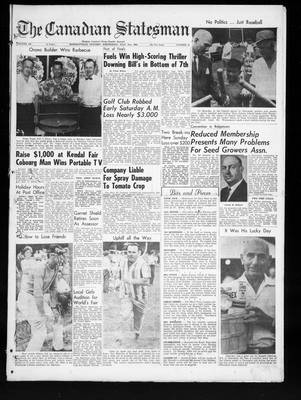 Canadian Statesman (Bowmanville, ON), 31 Jul 1963