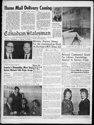 Canadian Statesman (Bowmanville, ON), 13 Oct 1965