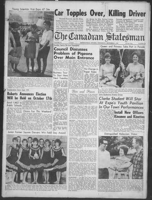 Canadian Statesman (Bowmanville, ON), 6 Sep 1967