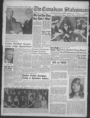 Canadian Statesman (Bowmanville, ON), 13 Dec 1967