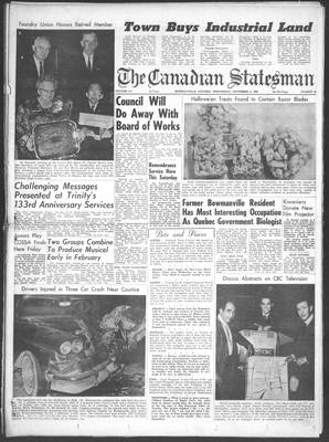 Canadian Statesman (Bowmanville, ON), 6 Nov 1968