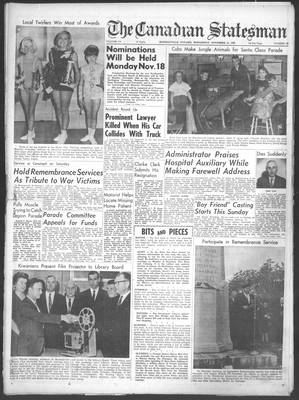 Canadian Statesman (Bowmanville, ON), 13 Nov 1968