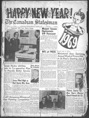 Canadian Statesman (Bowmanville, ON), 1 Jan 1969