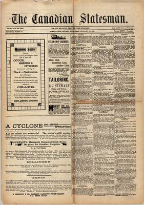 Canadian Statesman (Bowmanville, ON), 19 Feb 1890