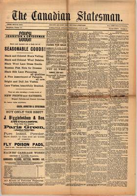 Canadian Statesman (Bowmanville, ON), 23 Jul 1890