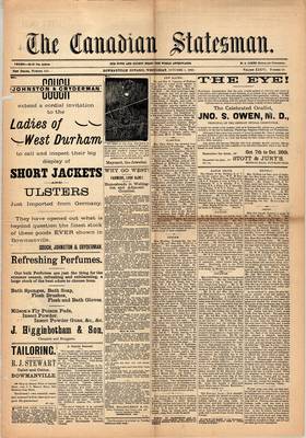 Canadian Statesman (Bowmanville, ON), 1 Oct 1890