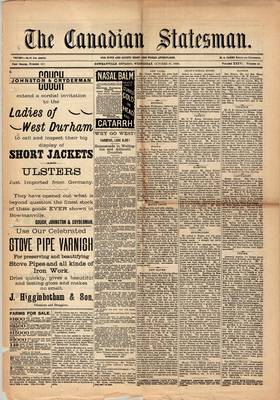 Canadian Statesman (Bowmanville, ON), 29 Oct 1890