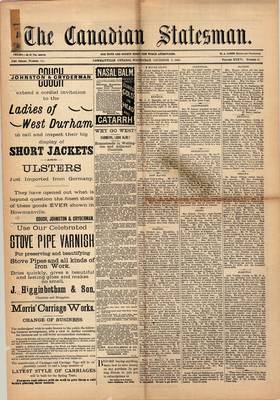 Canadian Statesman (Bowmanville, ON), 5 Nov 1890