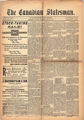 Canadian Statesman (Bowmanville, ON), 21 Jan 1891