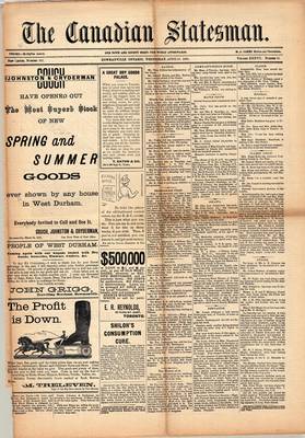 Canadian Statesman (Bowmanville, ON), 15 Apr 1891