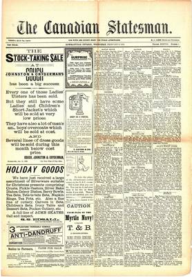 Canadian Statesman (Bowmanville, ON), 3 Feb 1892