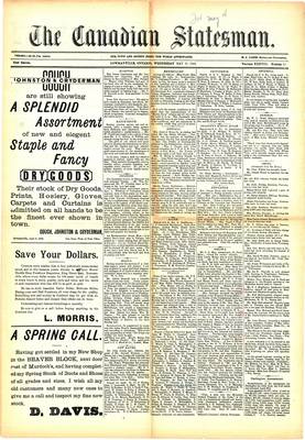 Canadian Statesman (Bowmanville, ON), 11 May 1892