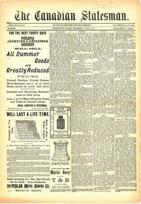 Canadian Statesman (Bowmanville, ON), 3 Aug 1892