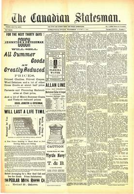 Canadian Statesman (Bowmanville, ON), 31 Aug 1892