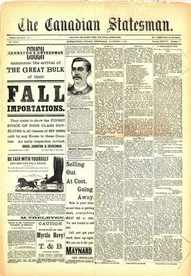 Canadian Statesman (Bowmanville, ON), 9 Nov 1892