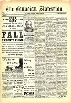 Canadian Statesman (Bowmanville, ON), 23 Nov 1892