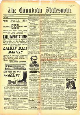 Canadian Statesman (Bowmanville, ON), 27 Sep 1893